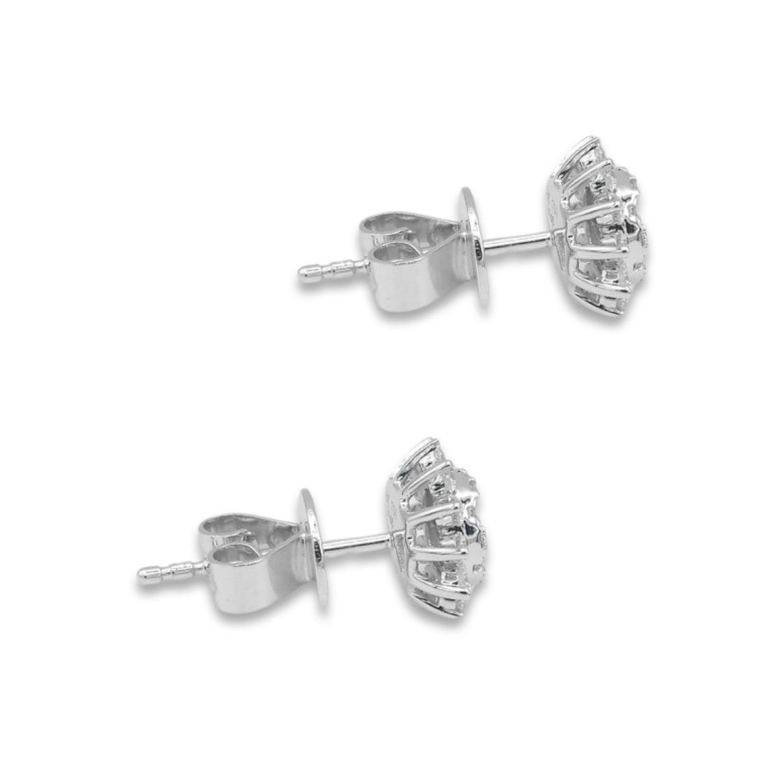 Diamond Sunflower Studs - Elgrissy Diamonds