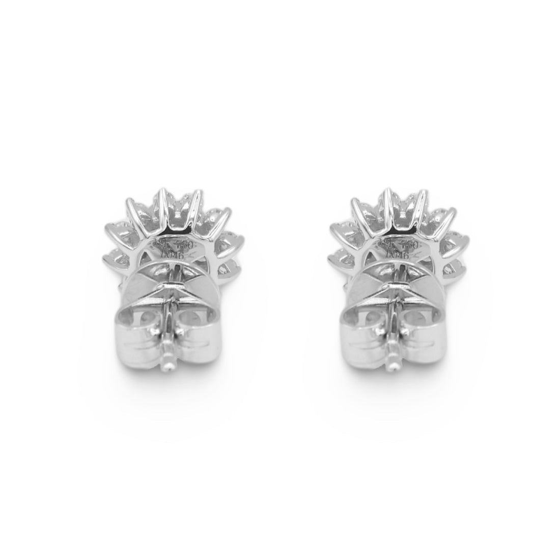 Diamond Sunflower Studs - Elgrissy Diamonds