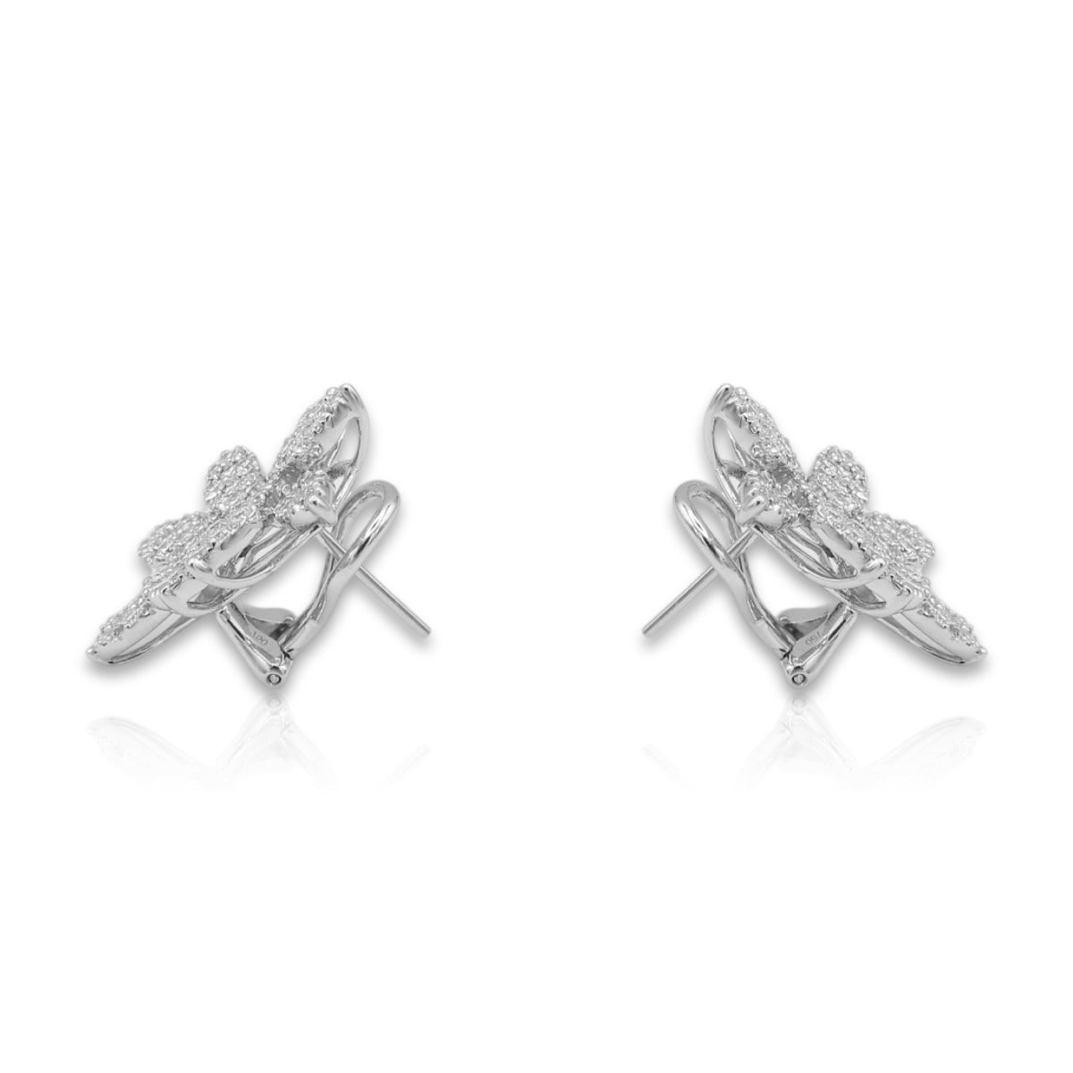 Flower Cluster Statement Earrings - Elgrissy Diamonds