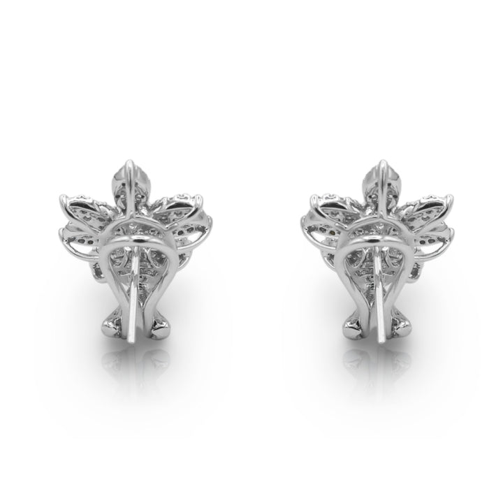 Flower Cluster Statement Earrings - Elgrissy Diamonds