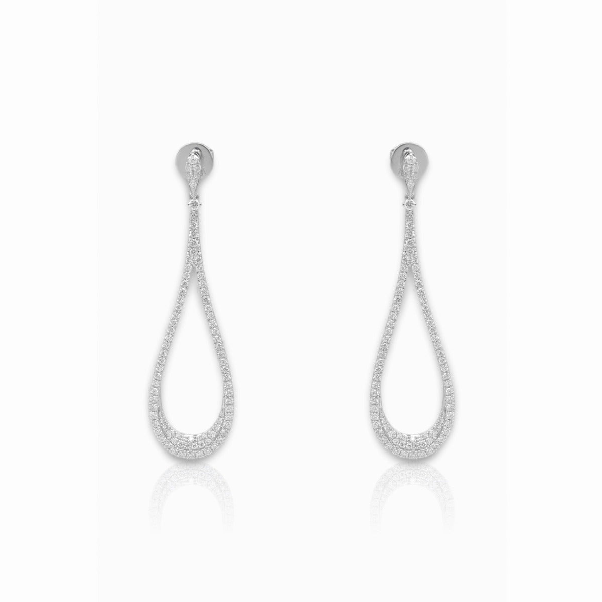 Rain Drop Dangling Earrings - Elgrissy Diamonds