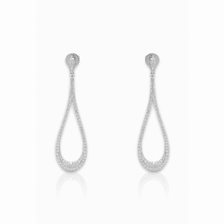 Rain Drop Dangling Earrings - Elgrissy Diamonds