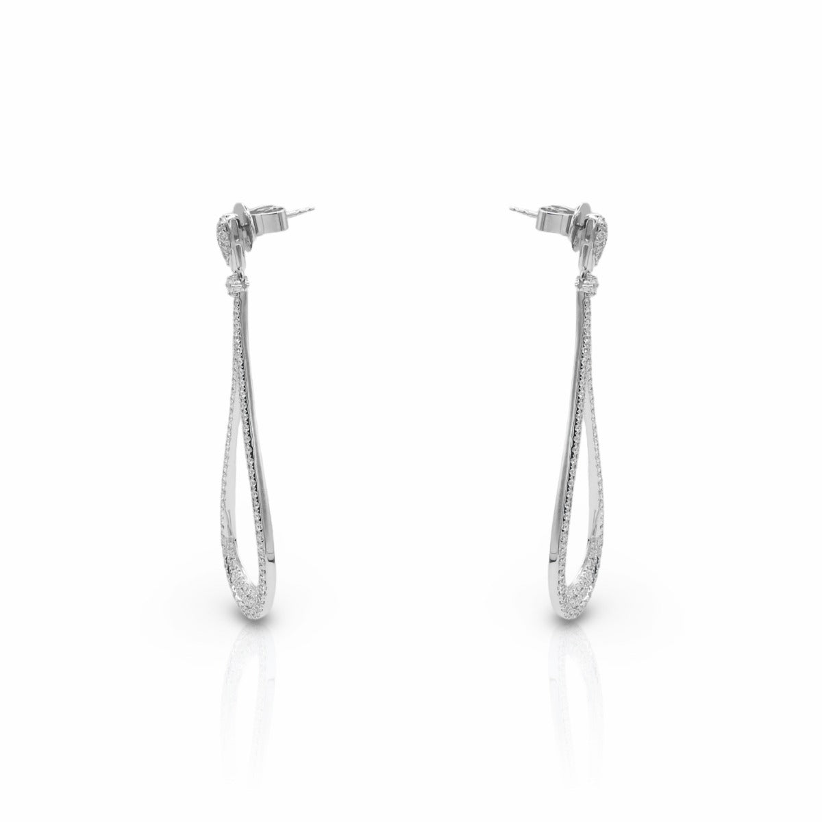 Rain Drop Dangling Earrings - Elgrissy Diamonds