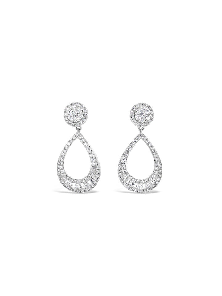 Pavé TearDrop Earrings - Elgrissy Diamonds