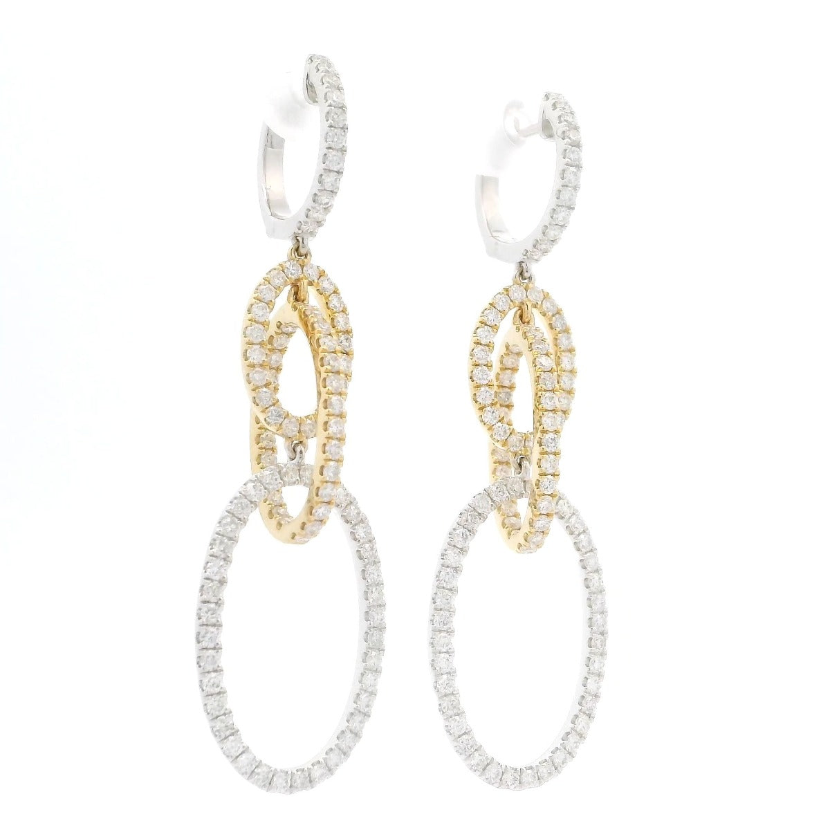 Oval Interlock Earrings - Elgrissy Diamonds