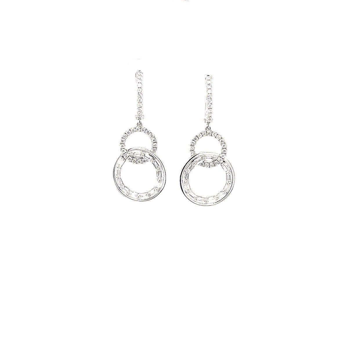 Multi Circles Drop Earrings - Elgrissy Diamonds