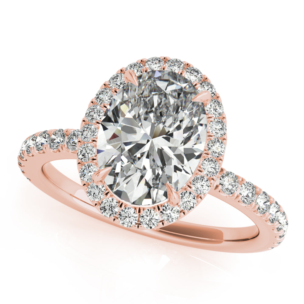 Oval Halo Pavé - Elgrissy Diamonds