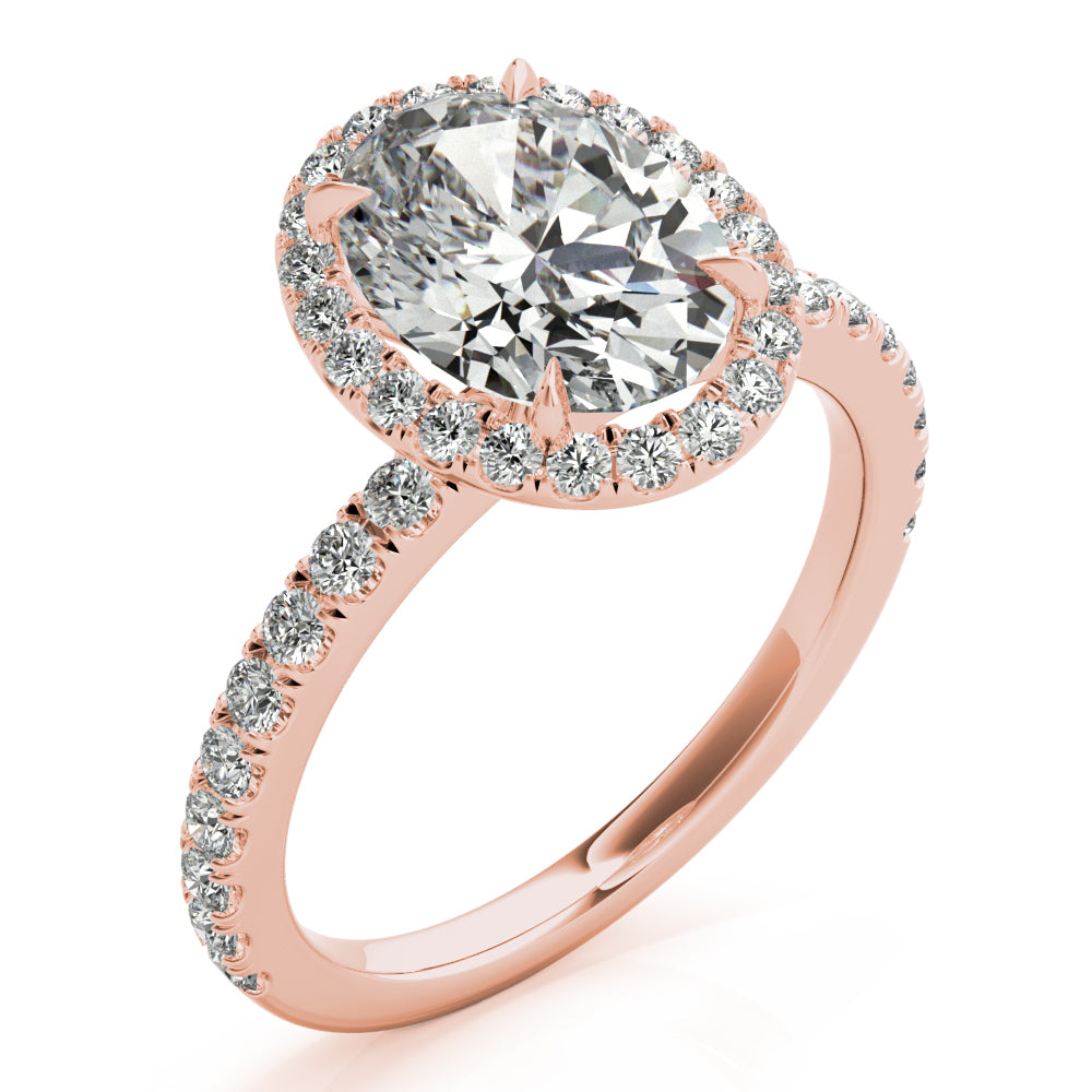 Oval Halo Pavé - Elgrissy Diamonds