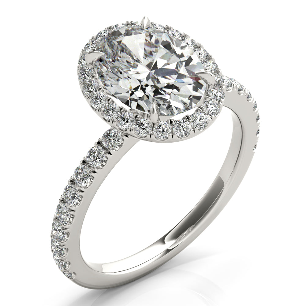 Oval Halo Pavé - Elgrissy Diamonds