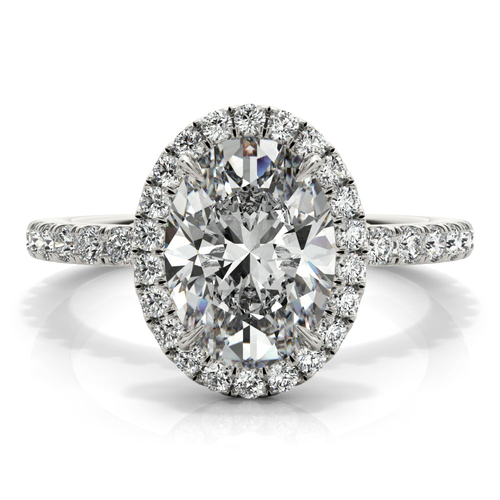 Oval Halo Pavé - Elgrissy Diamonds