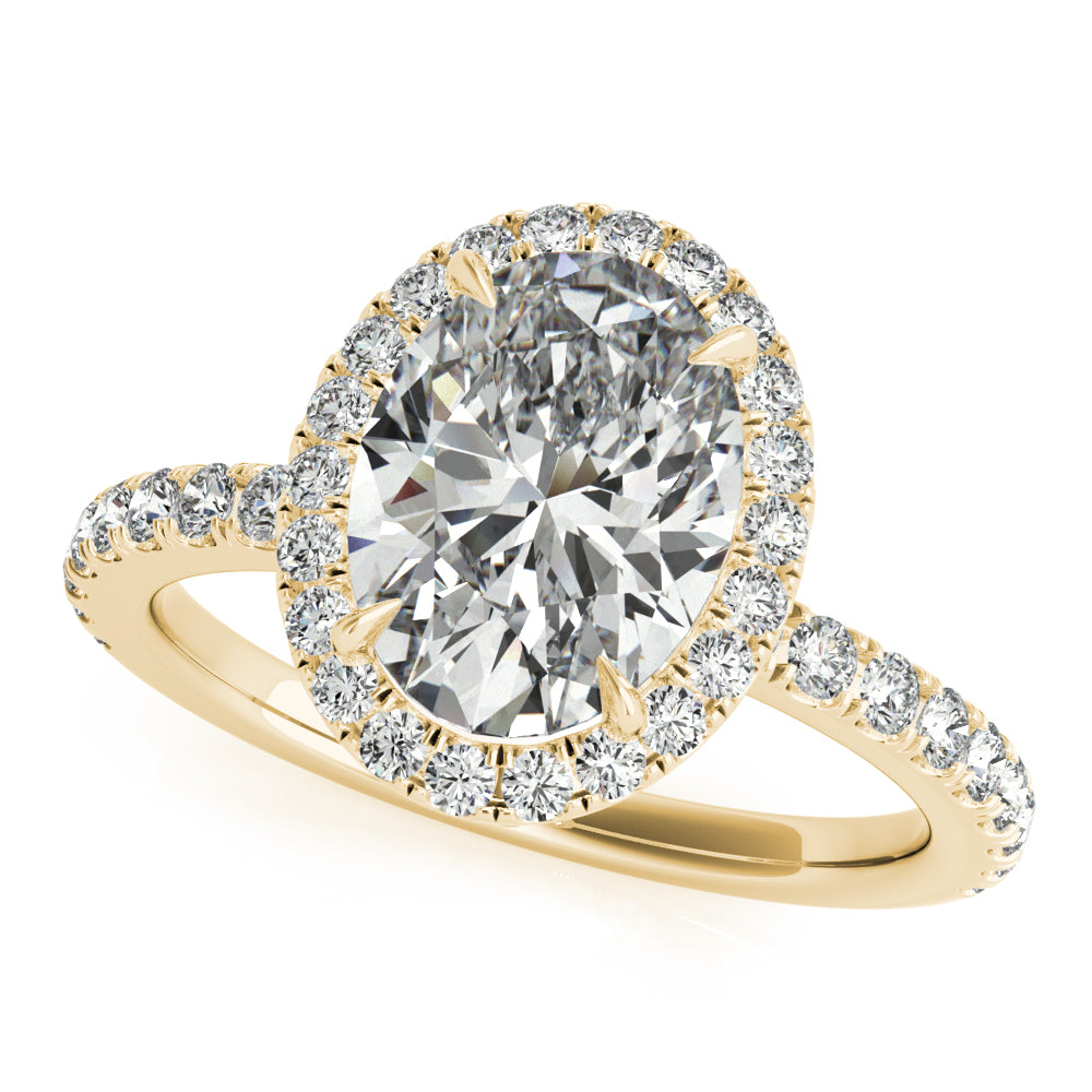 Oval Halo Pavé - Elgrissy Diamonds