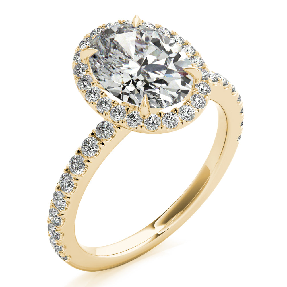 Oval Halo Pavé - Elgrissy Diamonds
