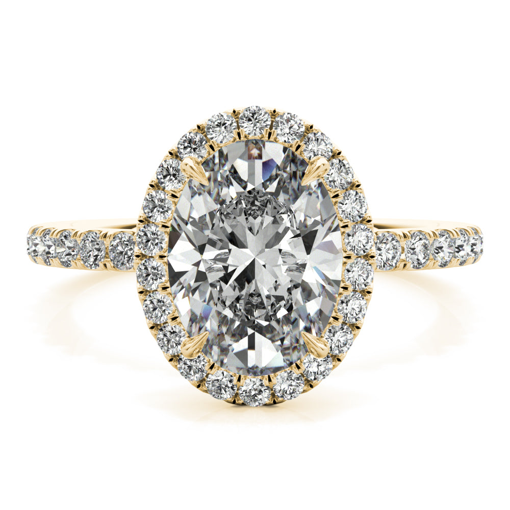 Oval Halo Pavé - Elgrissy Diamonds