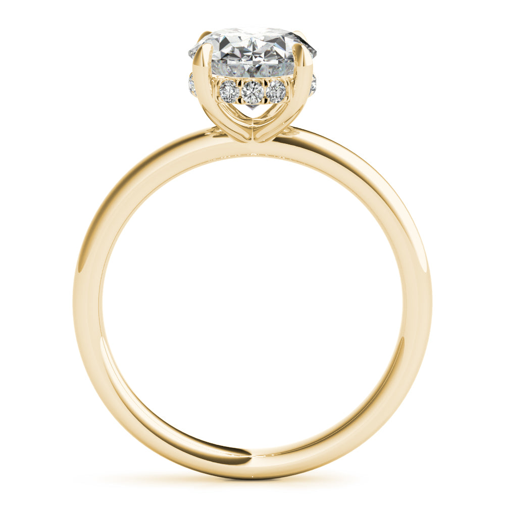 Halo Solitaire Oval - Elgrissy Diamonds