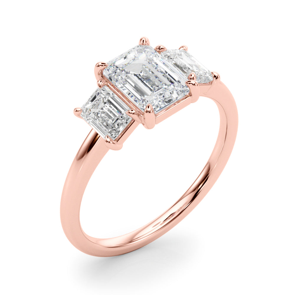 Emerald Three Stones - Elgrissy Diamonds