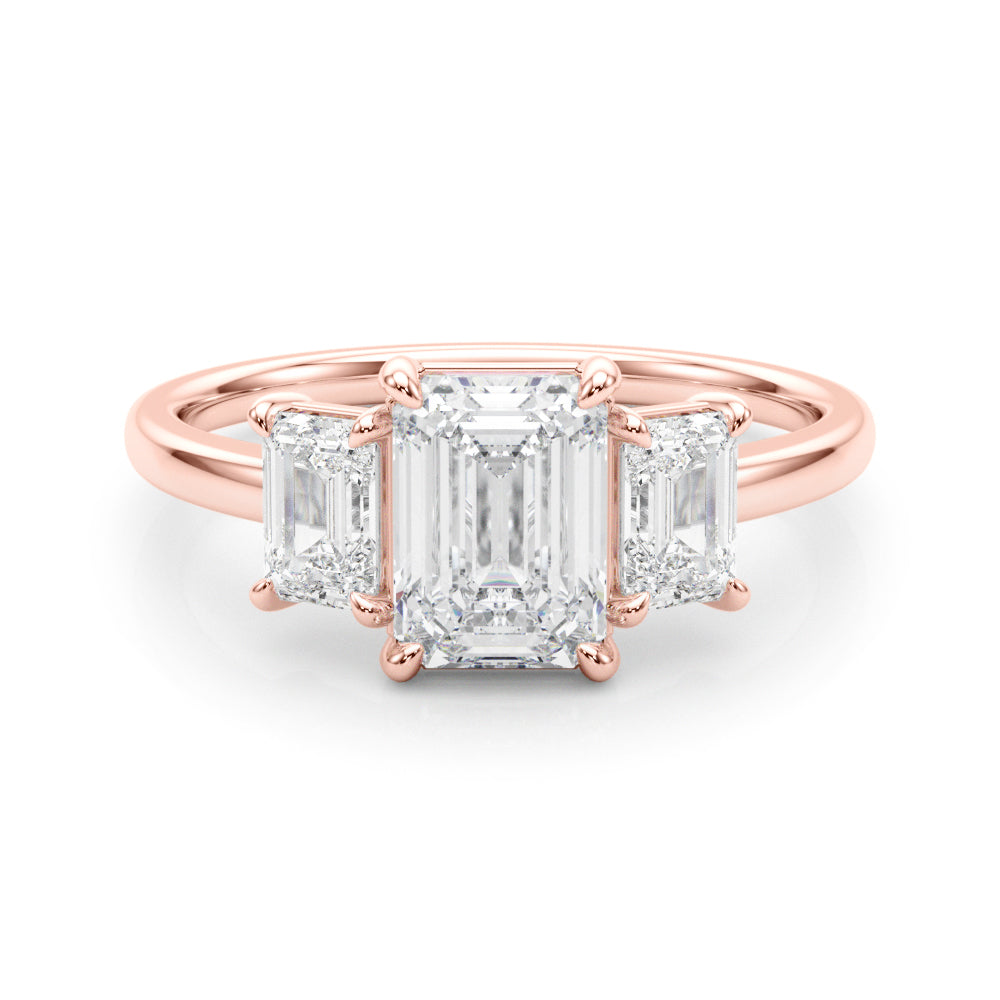 Emerald Three Stones - Elgrissy Diamonds