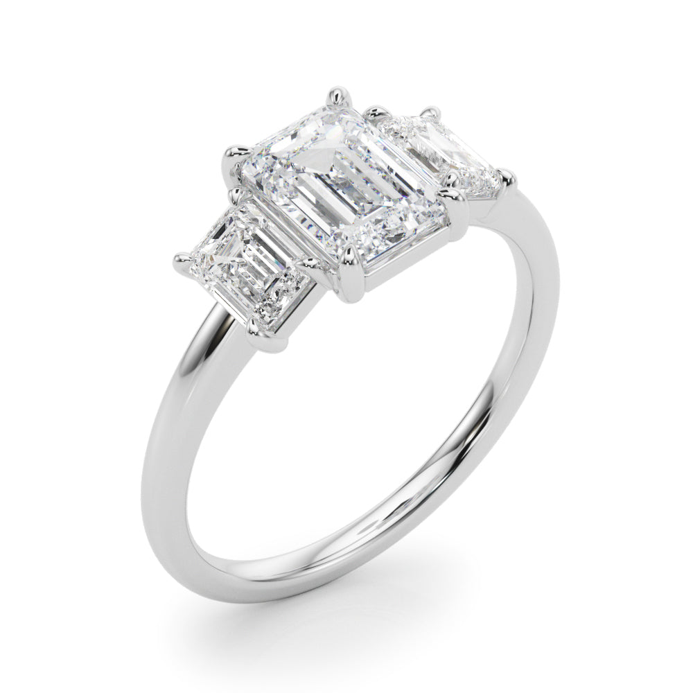 Emerald Three Stones - Elgrissy Diamonds