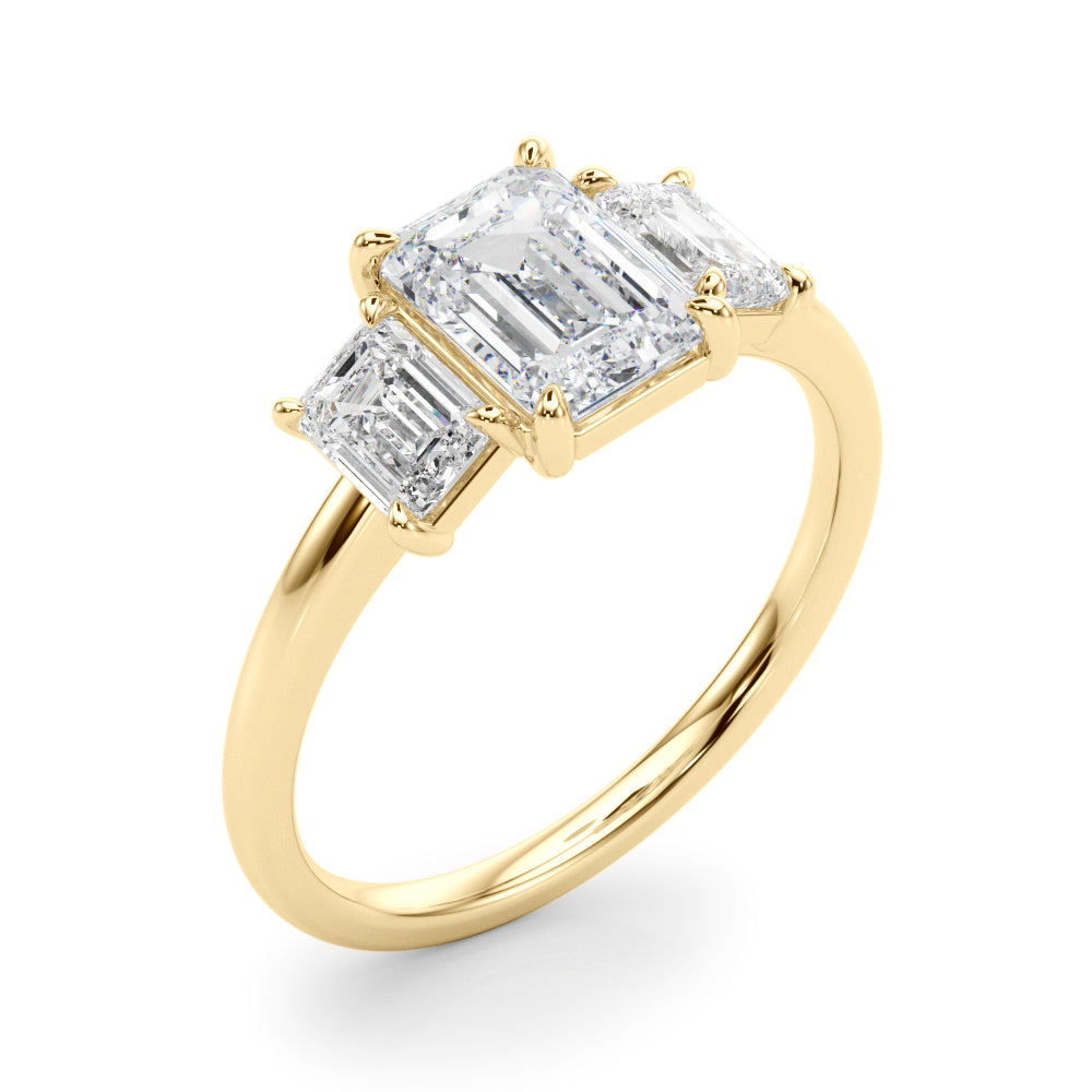 Emerald Three Stones - Elgrissy Diamonds