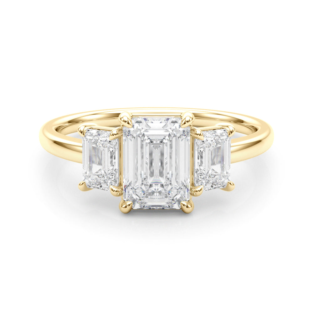 Emerald Three Stones - Elgrissy Diamonds