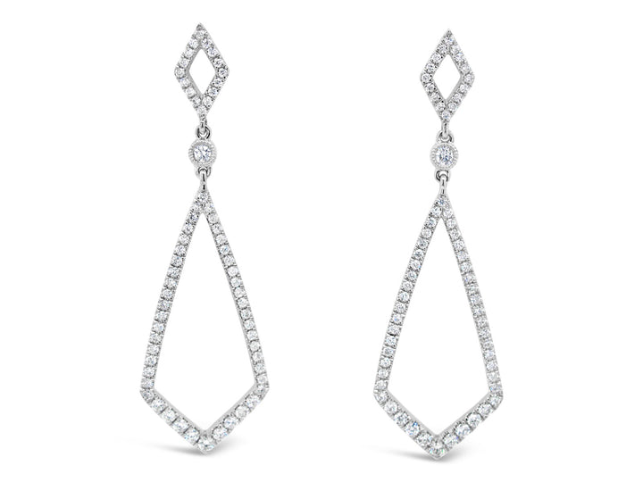 Double Kite Dangling Earrings - Elgrissy Diamonds