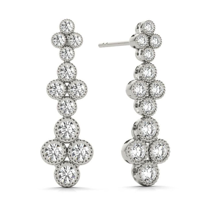 3 Clovers Diamonds Earrings - Elgrissy Diamonds