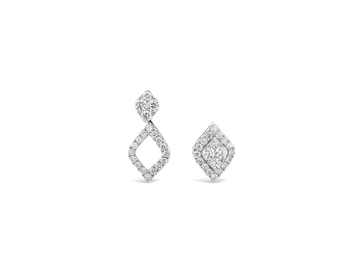 Marquise Illusion Interchange Dangling Earrings - Elgrissy Diamonds