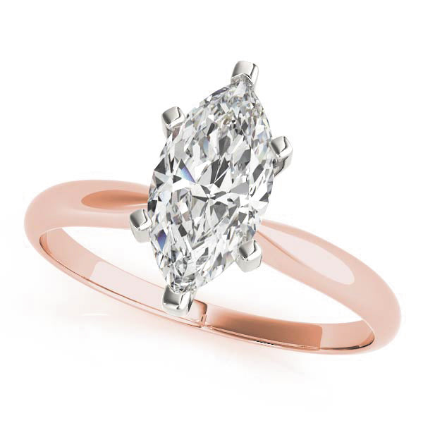 Marquise Solitaire Diamond Engagement Ring - Elgrissy Diamonds