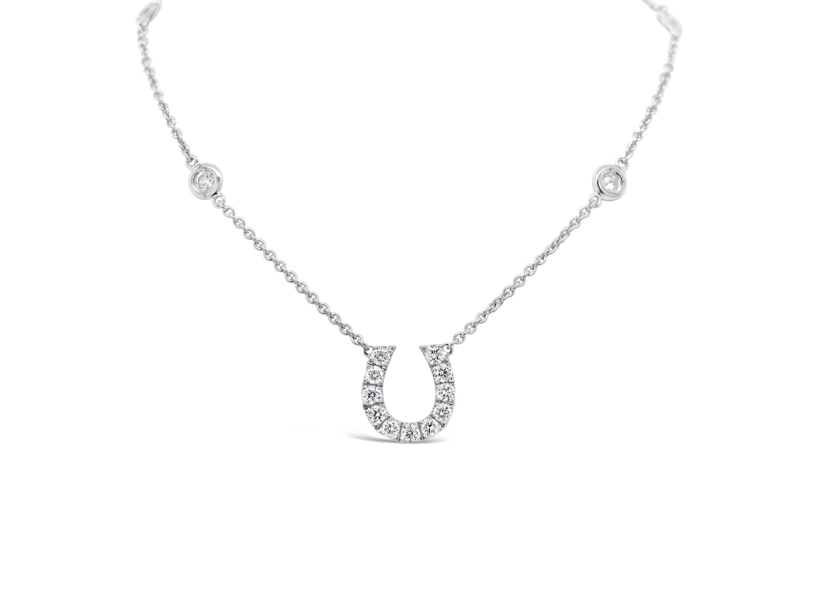 Horseshoe Lucky-Charm Necklace - Elgrissy Diamonds