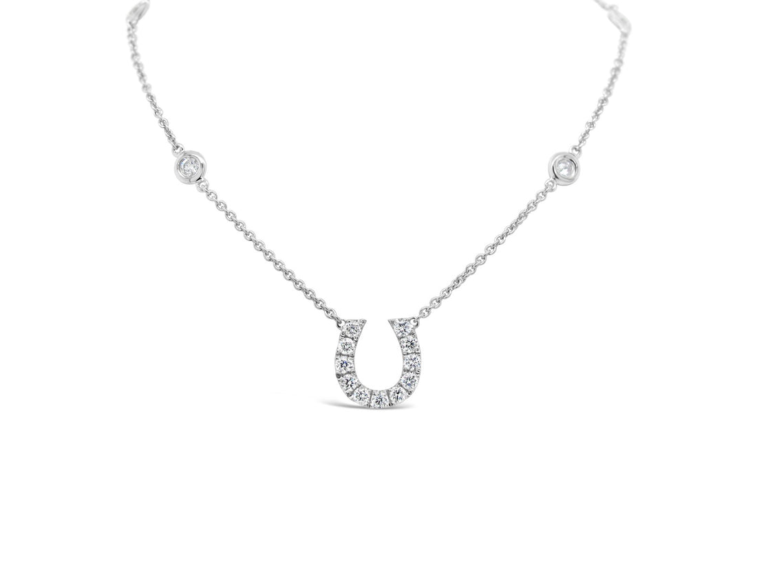 Horseshoe Lucky-Charm Necklace - Elgrissy Diamonds