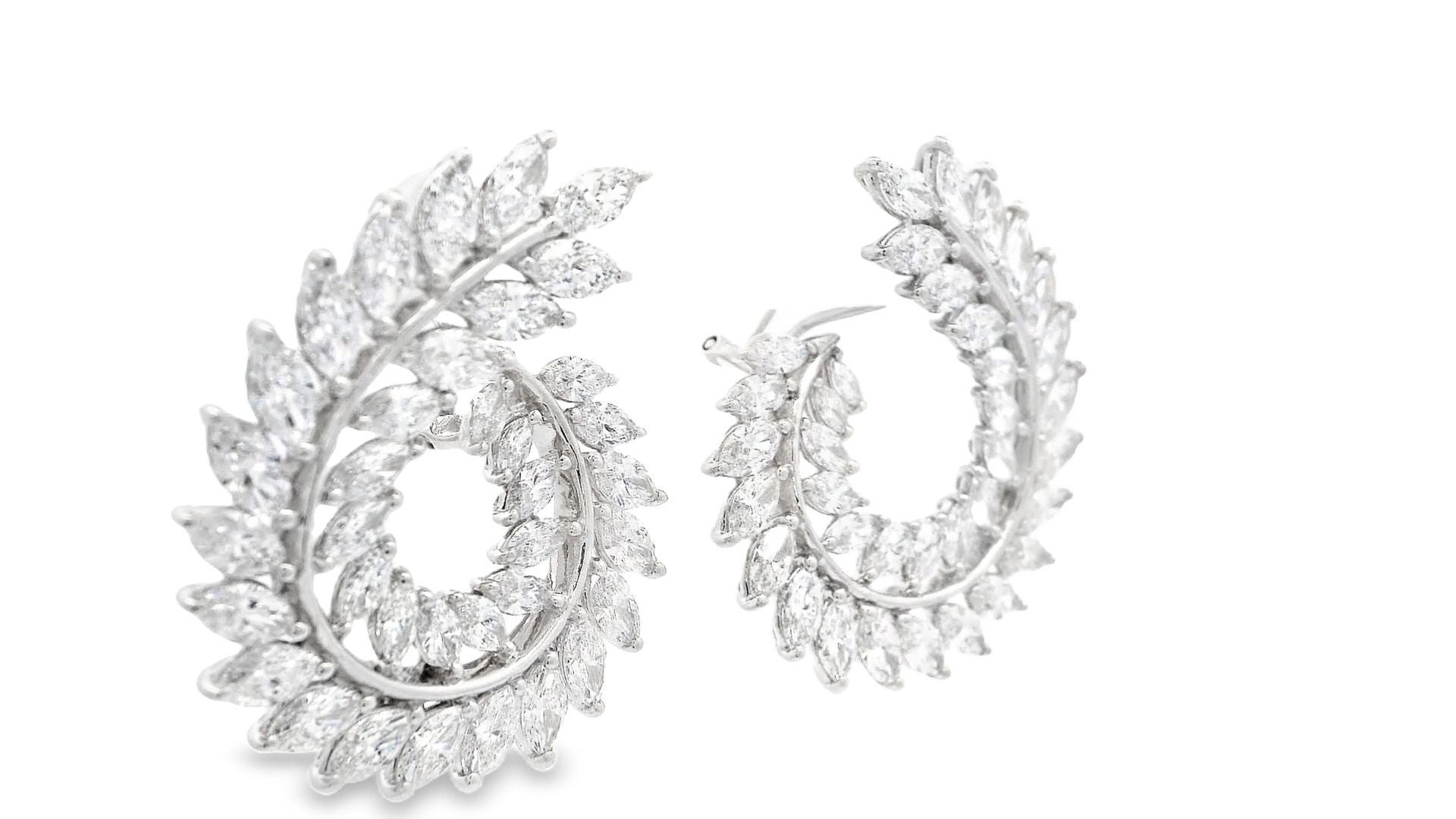 Diamonds Wreath Statement Earrings - Elgrissy Diamonds