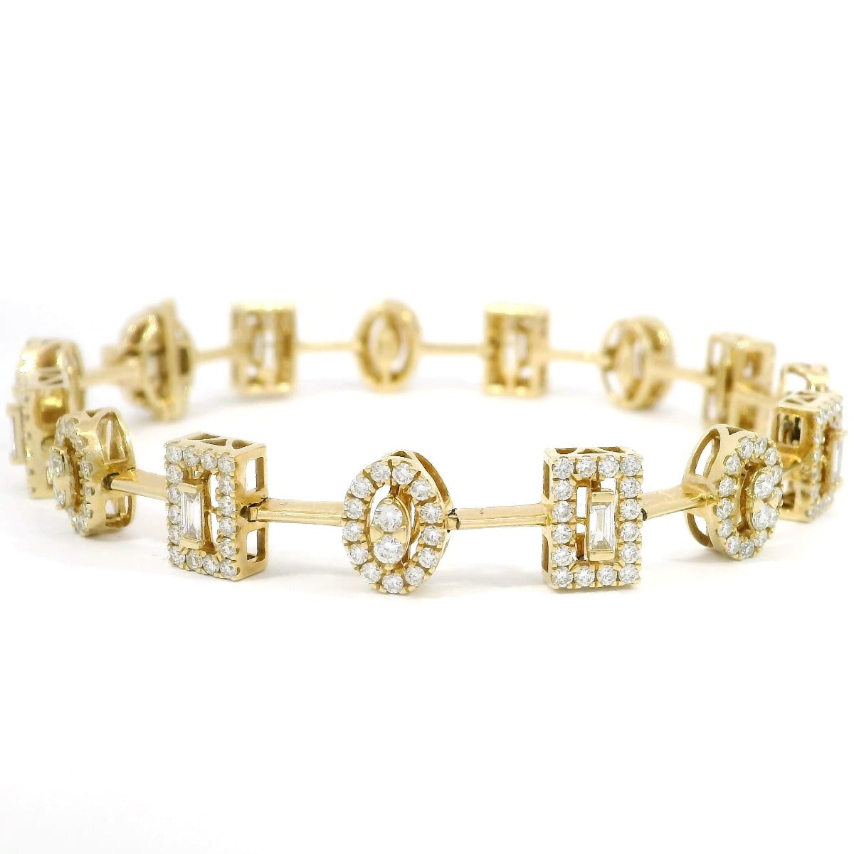 Mixed Shapes Bracelet - Elgrissy Diamonds