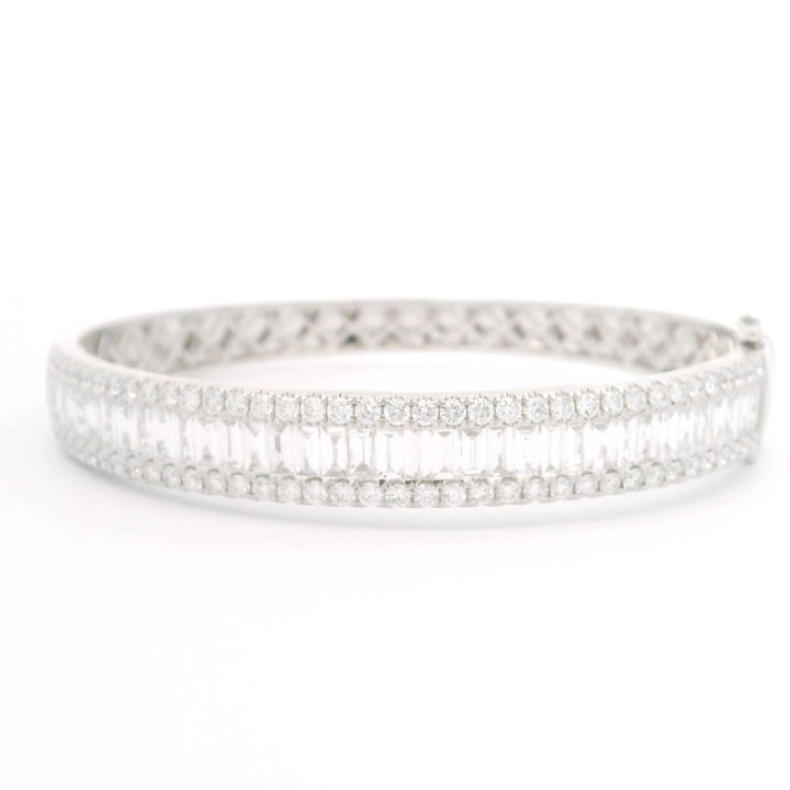 Diamonds Baguette Bangle - Elgrissy Diamonds