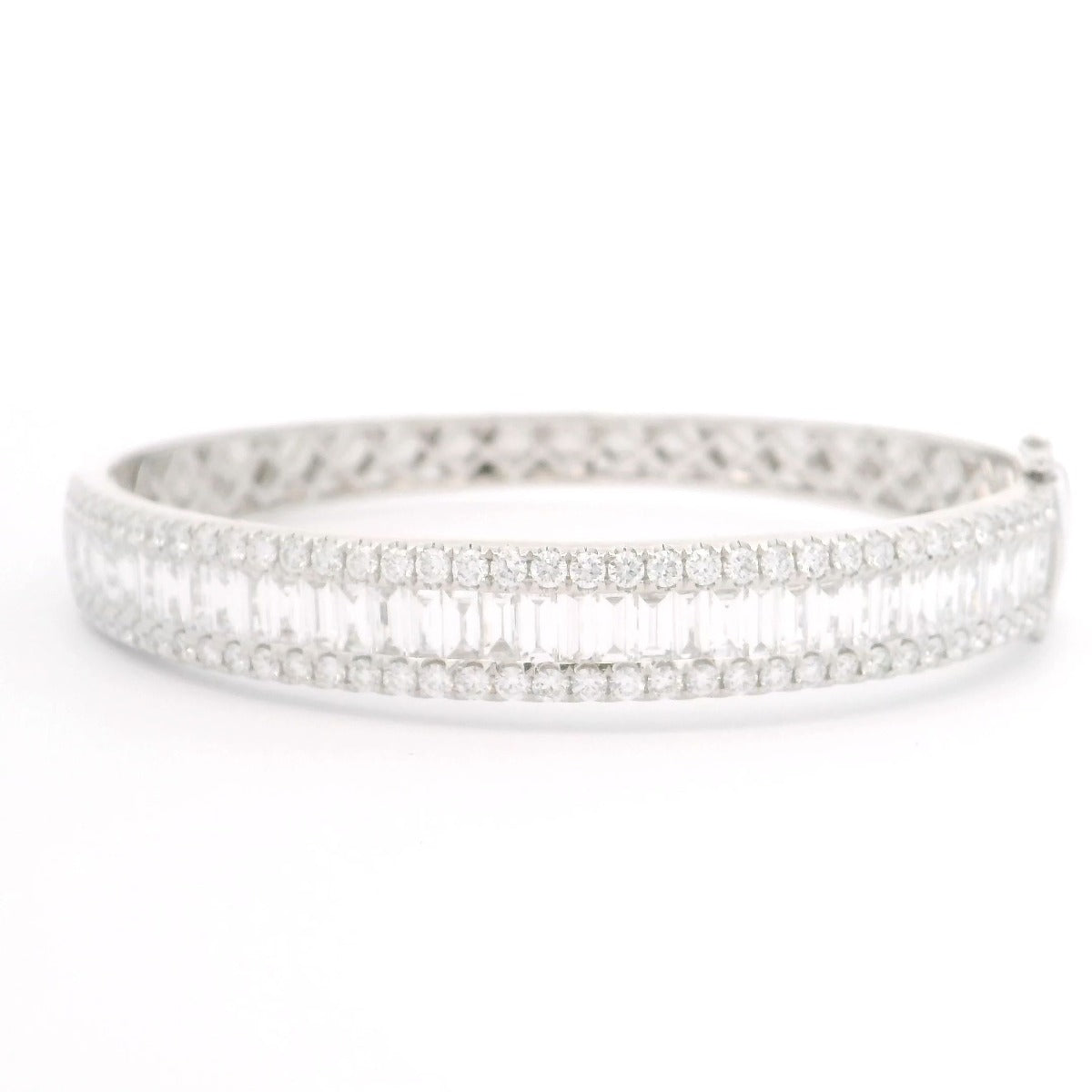 Diamonds Baguette Bangle - Elgrissy Diamonds