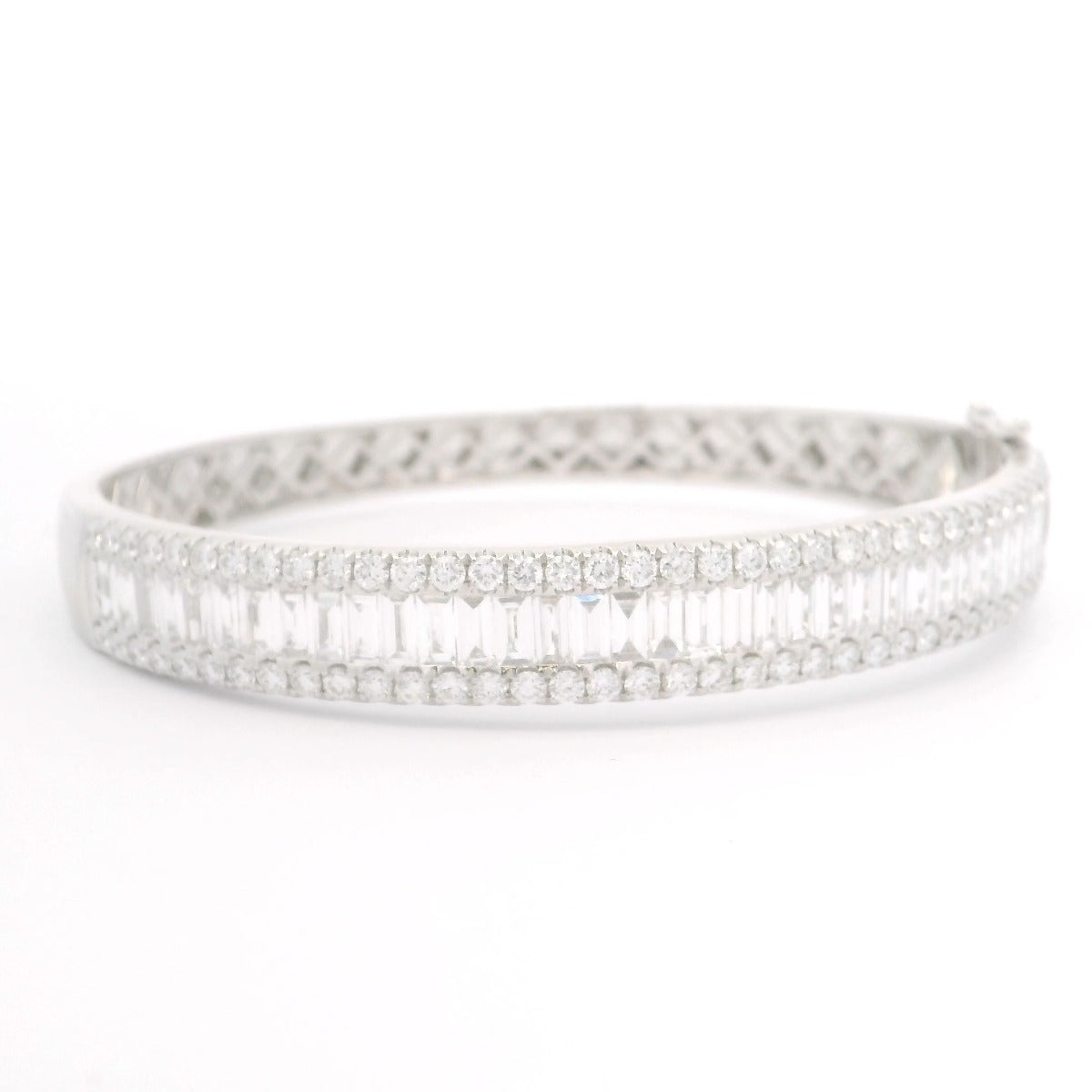 Diamonds Baguette Bangle - Elgrissy Diamonds