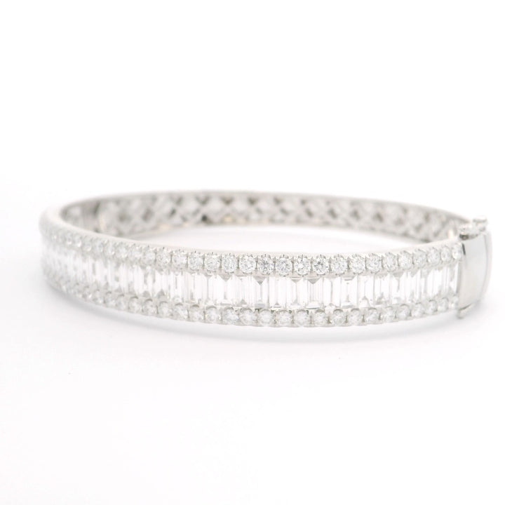 Diamonds Baguette Bangle - Elgrissy Diamonds