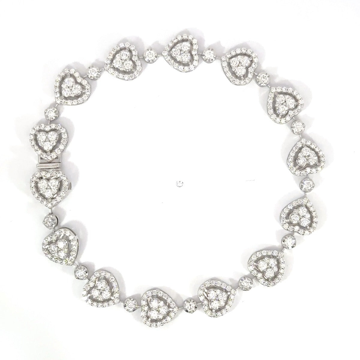 Cluster Heart Bracelet - Elgrissy Diamonds