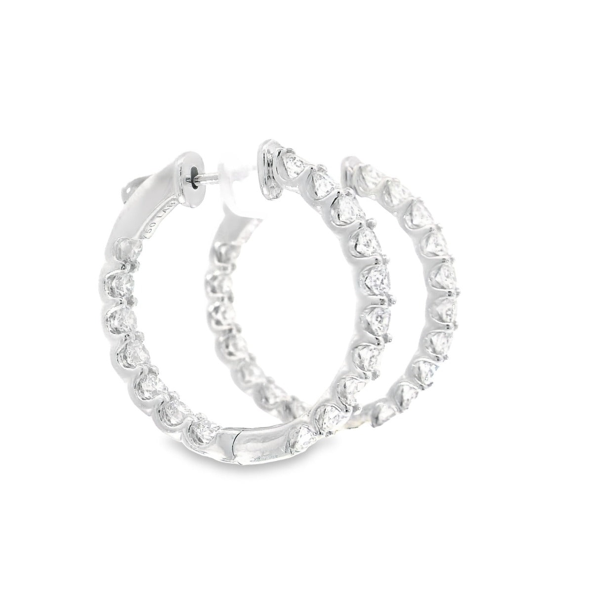 Inside-Out Diamonds Hoop Medium - Elgrissy Diamonds