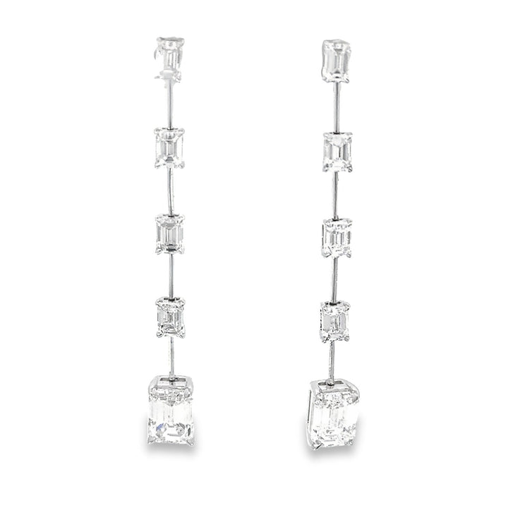 Emerald Drop Earrings - Elgrissy Diamonds