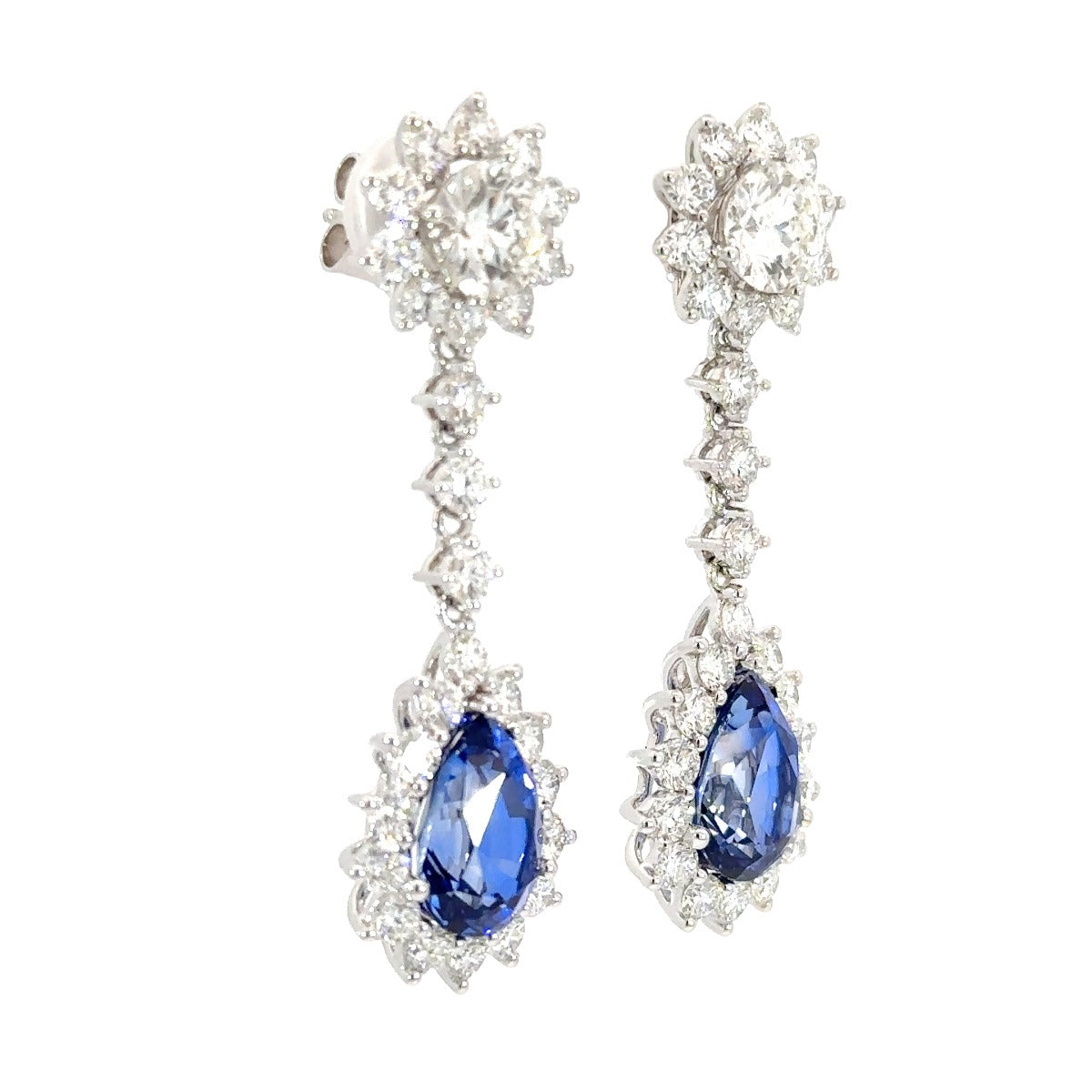 Elegant Sapphire Earrings - Elgrissy Diamonds