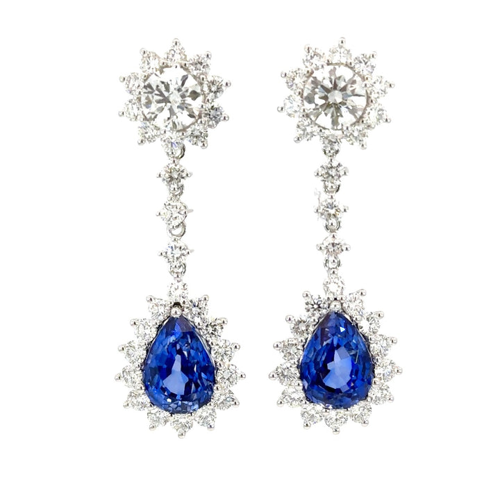 Elegant Sapphire Earrings - Elgrissy Diamonds