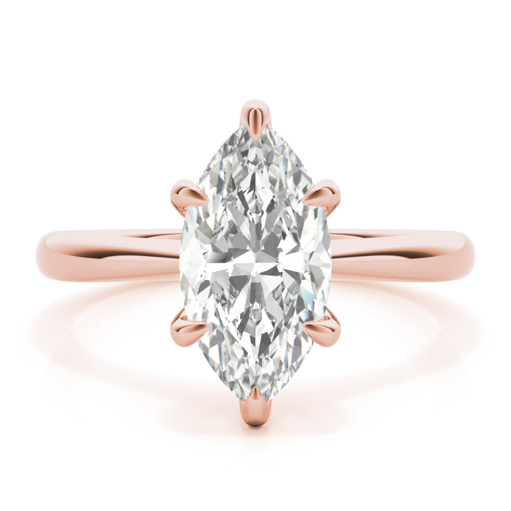 Marquise Solitaire Engagement Ring - Elgrissy Diamonds
