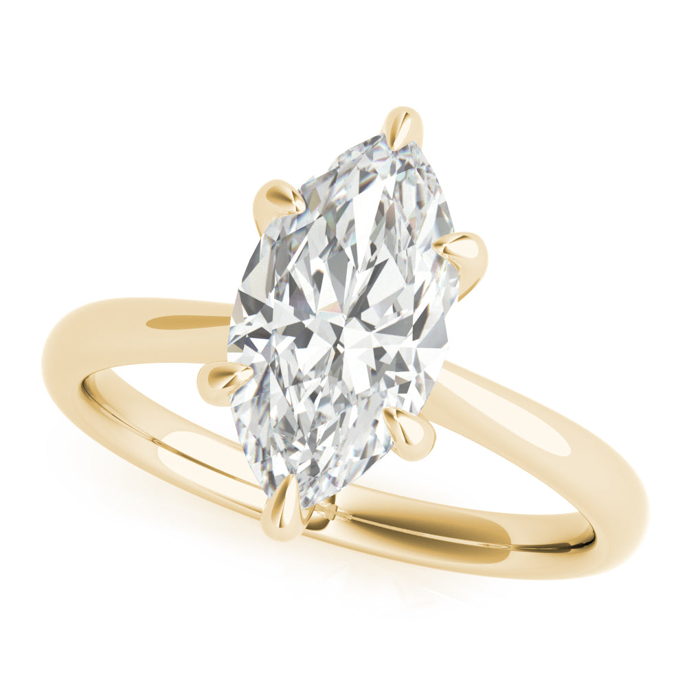 Marquise Solitaire Engagement Ring - Elgrissy Diamonds