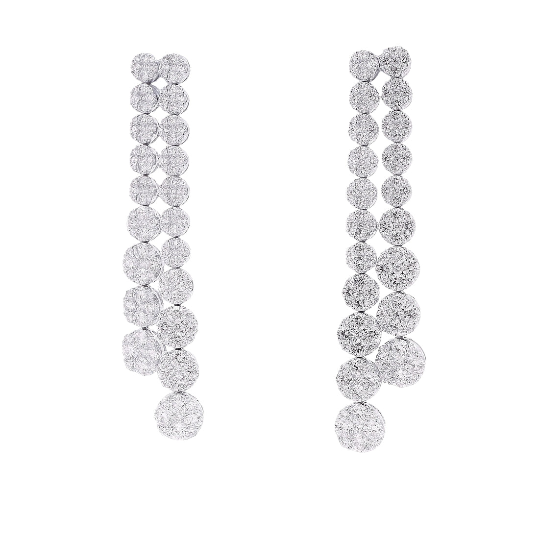 Two Rows Drop Earrings