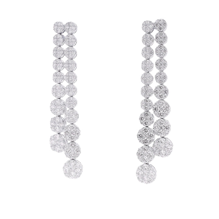 Two Rows Drop Earrings