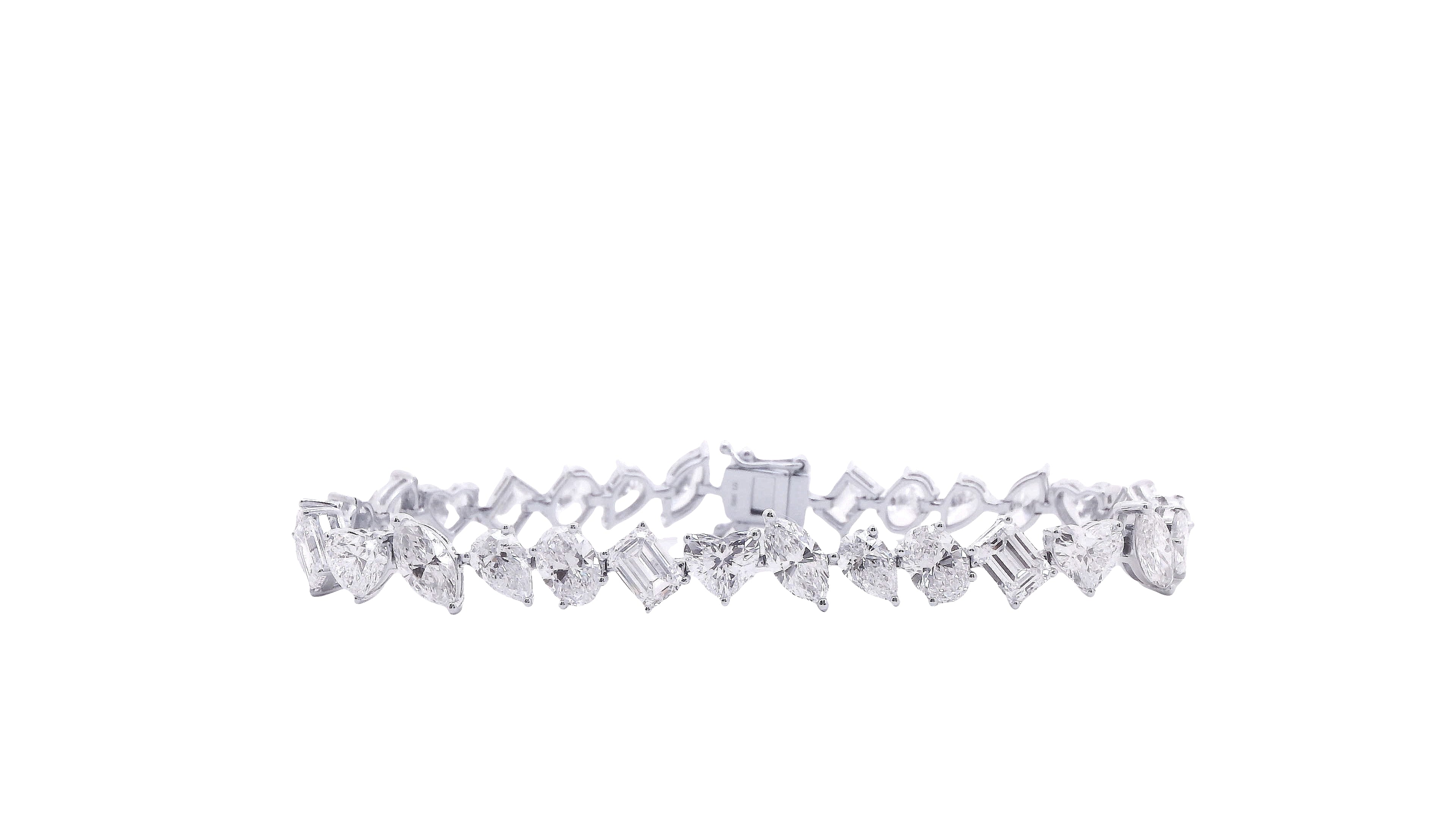 Mixed Shaped Diamonds Bracelet