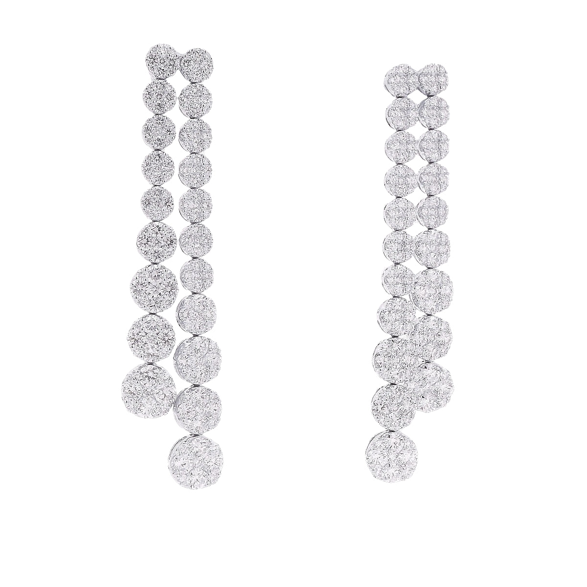 Two Rows Drop Earrings