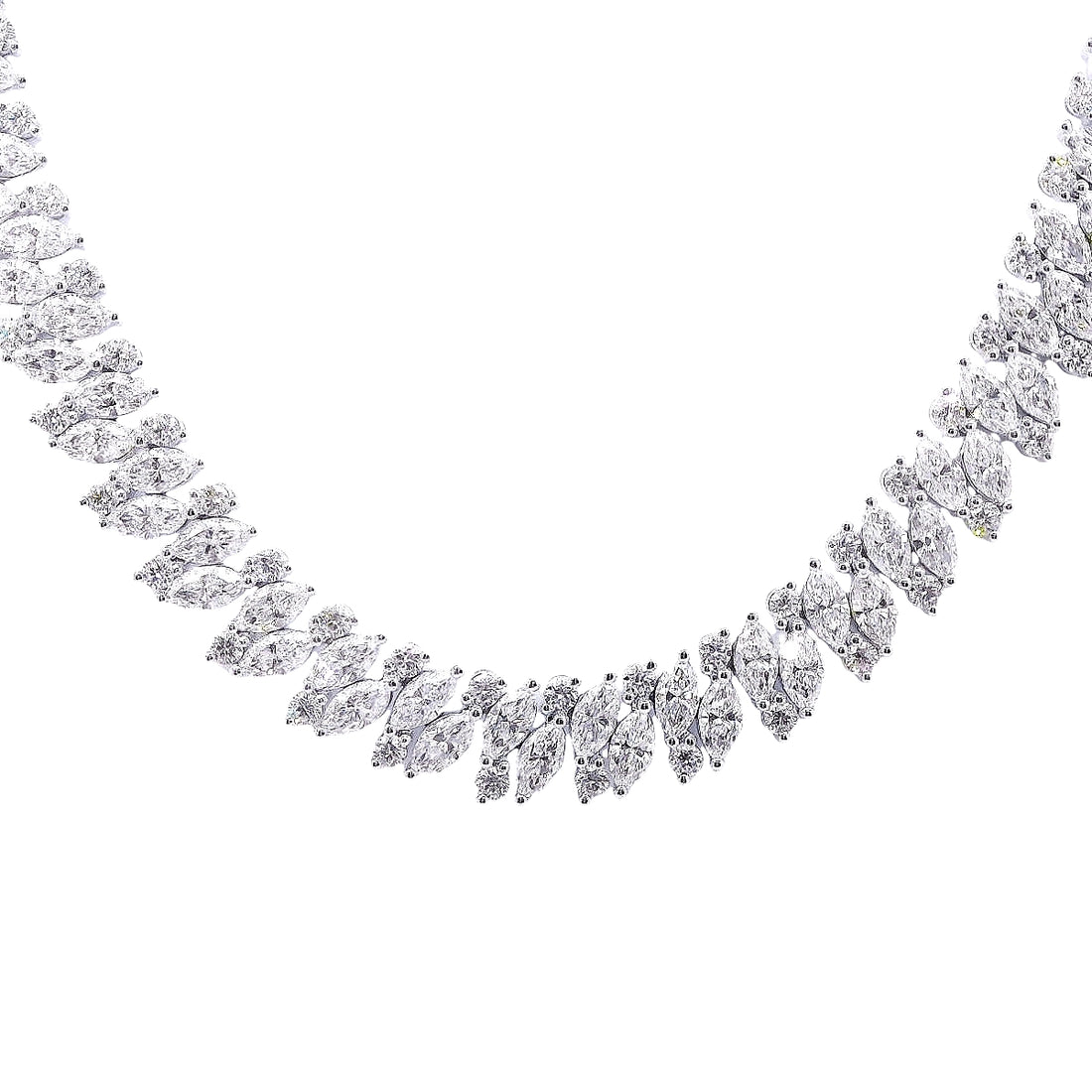 Marquise & Round Necklaces for Sale