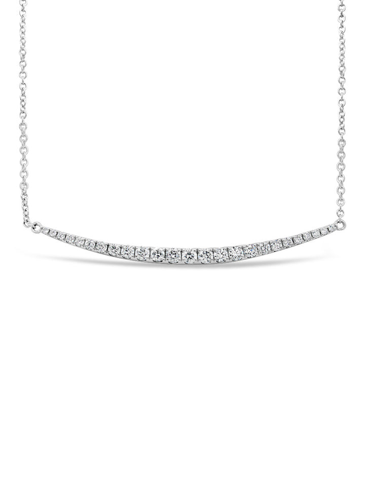 Pavé Diamonds Bar Necklace - Elgrissy Diamonds