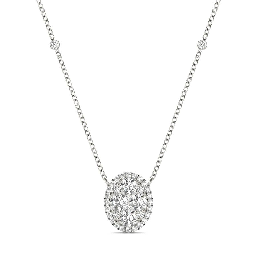Oval Cluster Pendant - Elgrissy Diamonds