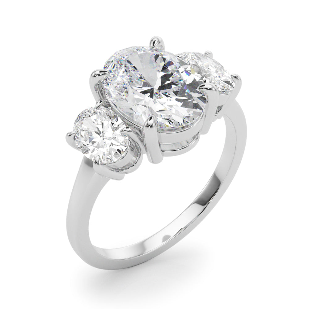 Oval Three Stone - Elgrissy Diamonds